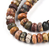 Natural Polychrome Jasper/Picasso Stone/Picasso Jasper Beads Strands G-T140-70A-3