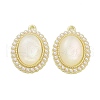 Rack Plating Alloy Resin Pendants FIND-Z054-06G-1