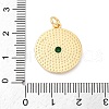 Brass Micro Pave Cubic Zirconia Pendants KK-S510-01G-3