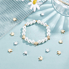 BENECREAT 40Pcs 2 Colors Brass Beads for Jewelry Craft Making KK-BC0004-51-5