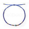 Bohemian Glass Seed Beaded Braided Bead Bracelets EZ3029-9-1