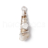 Copper & Acrylic & Plastic Pendants PALLOY-JF03887-01-3