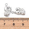 Brass Rhinestone Pendants KK-E793-18P-3