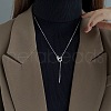 925 Sterling Silver Square Y Necklaces for Women FS-WGCF124-01-1