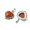 Natural Red Jasper Pendants G-C114-03P-21-2