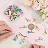 SUNNYCLUE 50Pcs Flower Handmade Polymer Clay Pendant Decorations HJEW-SC0001-66-3