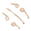 3Pcs Copper Wire Wrapped Natural Garnet Faceted Round Bead Finger Rings for Women RJEW-JR00888-03-5