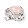 Natural Rose Quartz Pendants G-C236-01J-P-RS-4