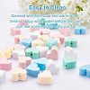  36Pcs 6 Colors Food Grade Eco-Friendly Silicone Beads SIL-NB0001-07-5