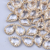 Transparent Glass Pendants GLAA-T007-08G-2