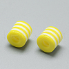 Opaque Stripe Resin Beads RESI-S343-8x8-M-3