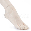 Tarnish Resistant 304 Stainless Steel Cable Chains Anklets AJEW-AN00392-01-5