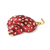 Brass Enamel Pendants KK-A252-01G-2