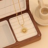 304 Stainless Steel Daisy Flower Pendant Necklaces for Women FS-WGB7A35-06-1