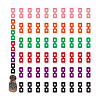AHADERMAKER 60Pcs 6 Colors Acrylic Knitted Hat Making Fastener Tool FIND-GA0004-05-7