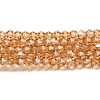 Transparent Electroplate Glass Beads Strands EGLA-A039-T4mm-A18-1