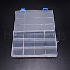 Rectangle PP Plastic Bead Storage Container CON-WH0080-79-3