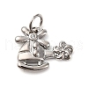 Brass Micro Pave Cubic Zirconia Pendants KK-P308-64P-1