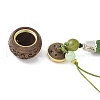 Green Sandalwood Lotus Incense Balls Pendant Decorations HJEW-D300-01B-02PG-3