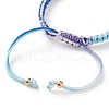 Adjustable Polyester Braided Cord Bracelet Making AJEW-JB00859-02-3