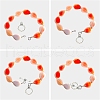 20Pcs 2 Colors Tibetan Style Alloy Toggle Clasps FIND-YW0004-22-5