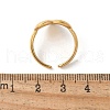 304 Stainless Steel Open Cuff Ring for Women RJEW-Z088-01G-02-3