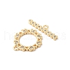 Brass Pave Clear Cubic Zirconia Toggle Clasps KK-P234-83G-2