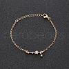 12 Constellations Alloy Rhinestone Link Bracelets WG43B2B-10-1
