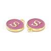 Golden Plated Alloy Enamel Charms ENAM-XCP0001-13S-3