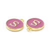 Golden Plated Alloy Enamel Charms ENAM-XCP0001-13S-3