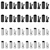 DICOSMETIC 40Pcs 2 Colors Alloy Aglets for Shoelaces FIND-DC0004-99-1