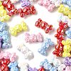 UV Plating Opaque Acrylic Beads MACR-F083-10-1