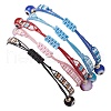 Glass Seed Beaded Braided Beads Bracelets for Women BJEW-MZ00122-4