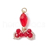 Transparent Glass Pendants PALLOY-MZ00725-2
