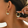 Elegant Geometric Stainless Steel Hoop Earrings for Women VP1121-2-1