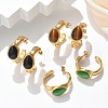 304 Stainless Steel Stud Earrings EJEW-S253-03A-G-1
