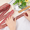 Ethnic Style Embroidery Polyester Ribbons OCOR-WH0060-33B-3