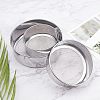 Olycraft 3 Pcs 3 Style 201 Stainless Steel Woven Wire Mesh Sieve DIY-OC0008-17-6