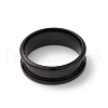 201 Stainless Steel Grooved Finger Ring Settings STAS-TAC0001-10D-B-3