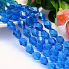 Faceted Polyhedron Imitation Austrian Crystal Bead Strands G-M190-13x10mm-25A-1