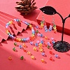 350Pcs 7 Style Baking Paint & Electroplate Glass Beads EGLA-YW0001-18-7