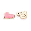Rack Plating Spray Painted Alloy Cabochons PALLOY-S143-07C-2