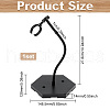 Plastic Minifigures Display Stands with Adjustable Snake Bone Bracket ODIS-WH0070-75A-2