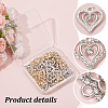 Unicraftale 60Pcs 2 Colors Alloy Pendants FIND-UN0016-34-4