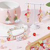 SUNNYCLUE 400PCS 10Colors 6-Petal Imitation Jelly Acrylic Bead Caps JACR-SC0001-01-4