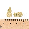 Brass Micro Pave Cubic Zirconia Charms KK-I276-49G-3