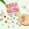 125Pcs 4 Style Transparent Acrylic Beads MACR-YW0001-60-6