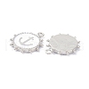 Eco-Friendly Stainless Steel Enamel Pendants STAS-C031-02P-05-2