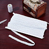 13M Polyester Centipede Lace Ribbons SRIB-WH0011-223B-5