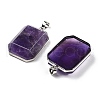 Natural Amethyst Pendants G-B139-02P-06-2